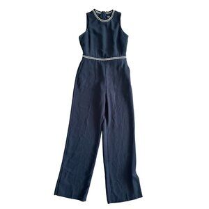 BANANA REPUBLIC Navy Blue Wide Leg Jumpsuit Size 0